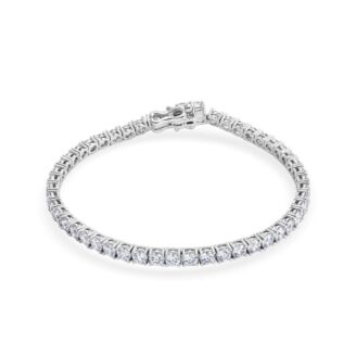 Classic Tennis Bracelet with Sparkling Cubic Zirconia Stones