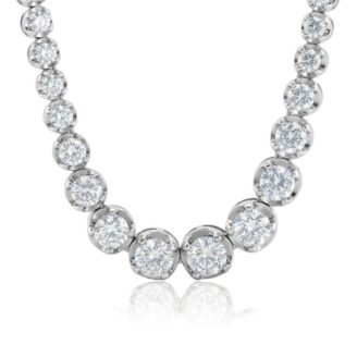Elegant Diamond Riviera Necklace