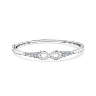 Elegant Infinity Bracelet with Crystal Accents