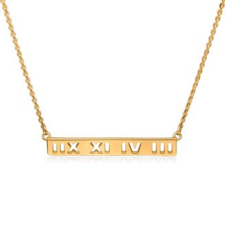 Roman Elegance Bar Necklace