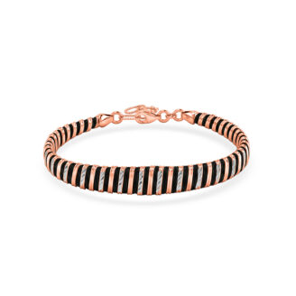 Rose Luxe Ribbed 925 Silver Bracelet